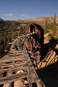 Cool Old Mine With Rails